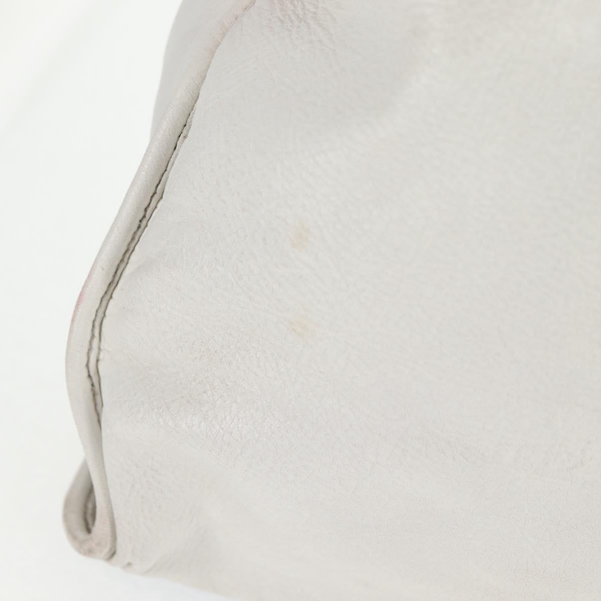 Balenciaga Work Classic Studs Bag Leather, WHITE, LEATHER, Handbag