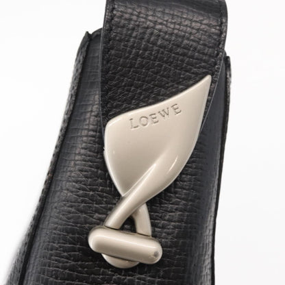 Loewe Vintage Shoulder Bag Leather, BLACK, LEATHER, Shoulder bag