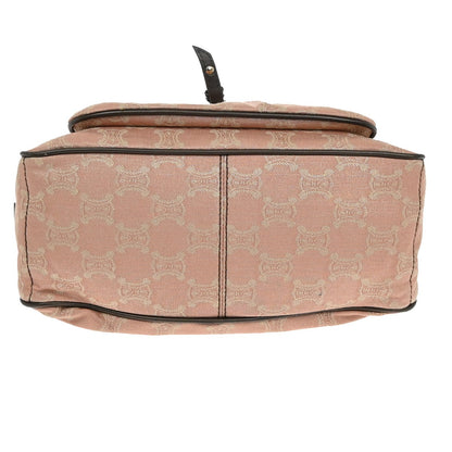 Celine Boogie Satchel Macadam, PINK, CANVAS, Handbag