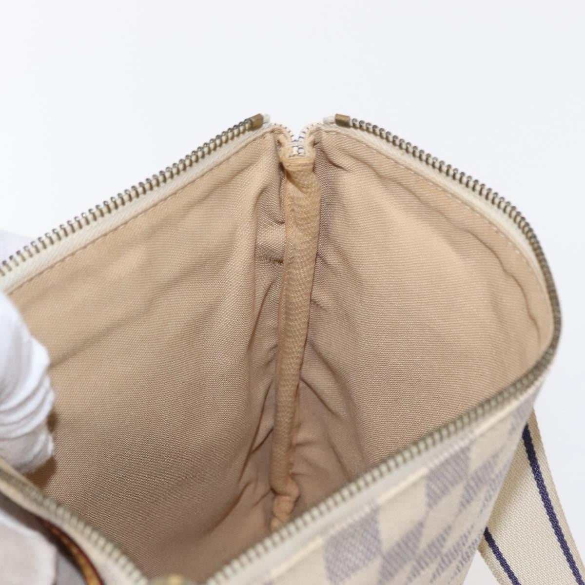 Louis Vuitton Bosphore Pochette Damier, WHITE, CANVAS, Shoulder bag