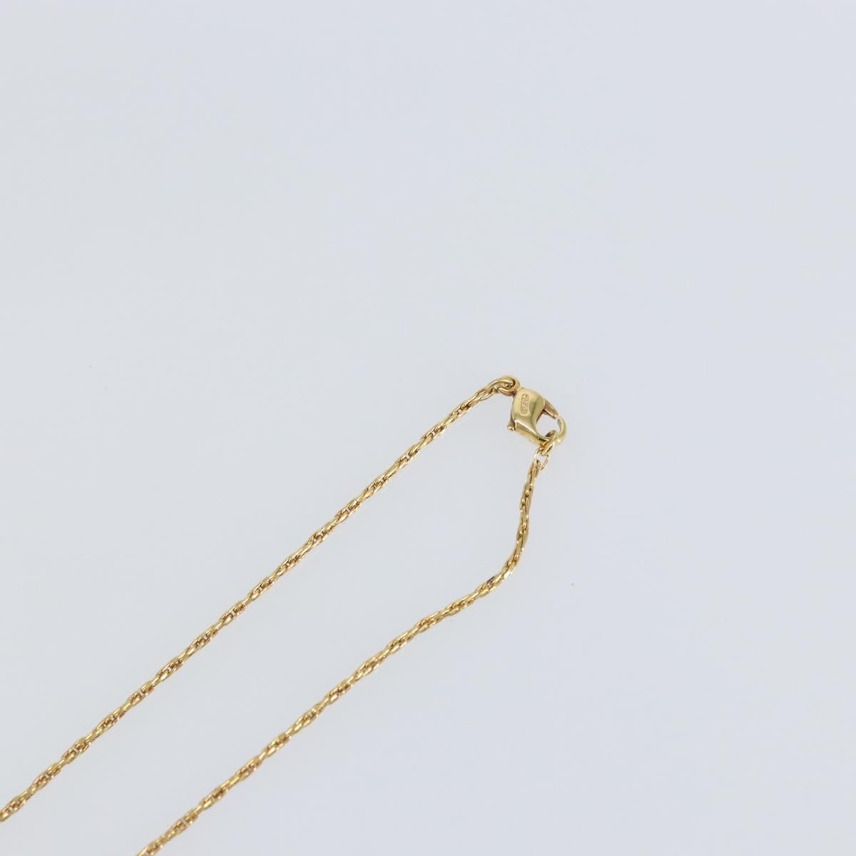 Christian Dior CD Pendant Necklace Metal and Crystals, GOLD, METAL, Necklace