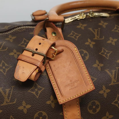 Louis Vuitton Keepall Bag Monogram Canvas, BROWN, CANVAS, Travel bag