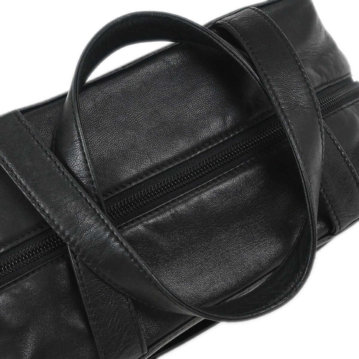 Loewe Anagram handbag Leather, BLACK, LEATHER, Handbag