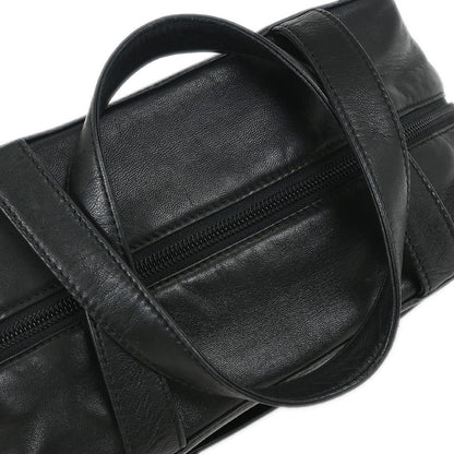 Loewe Anagram handbag Leather, BLACK, LEATHER, Handbag