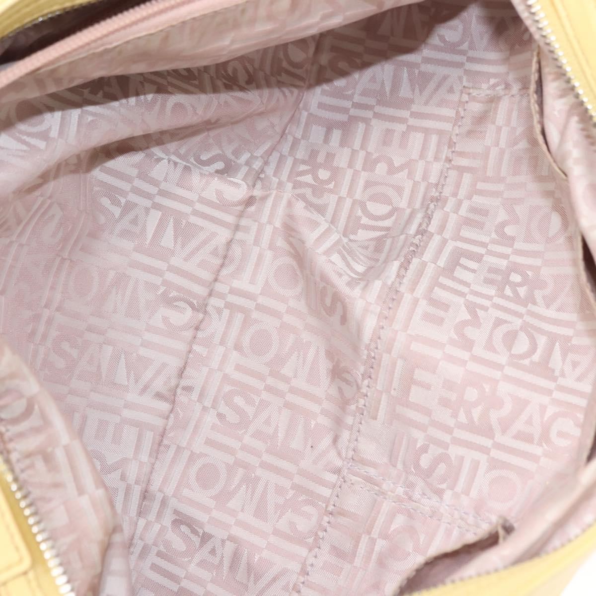 Salvatore Ferragamo Marisa Satchel Leather, YELLOW, LEATHER, Tote bag