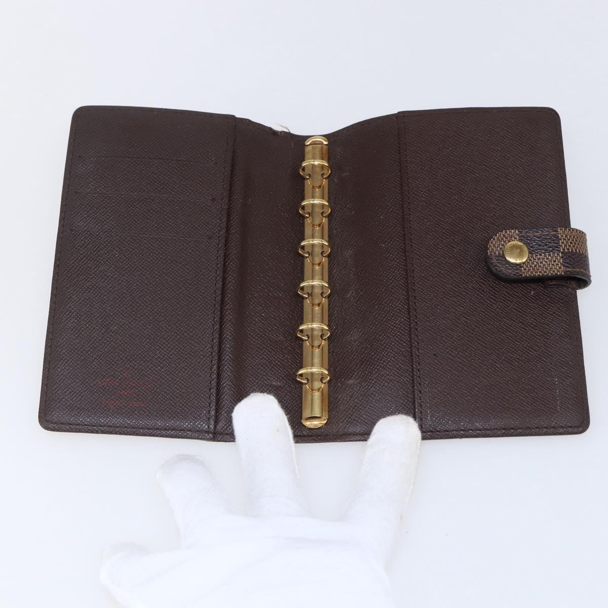 Louis Vuitton Agenda Cover Damier Azur, BROWN, CANVAS, Toiletry Case