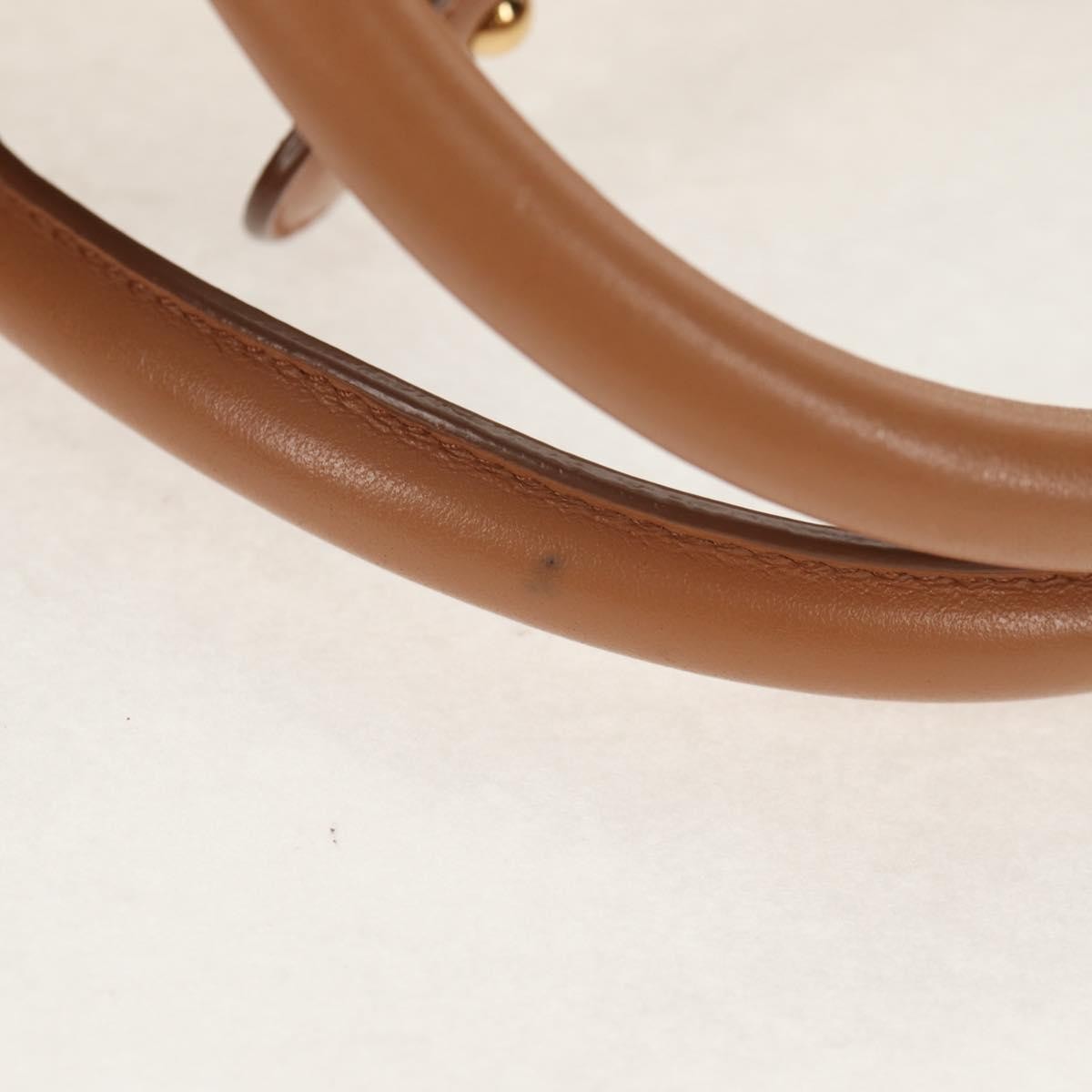 Salvatore Ferragamo Vintage Fiamma Satchel Canvas and Leather, BEIGE, CANVAS, Handbag