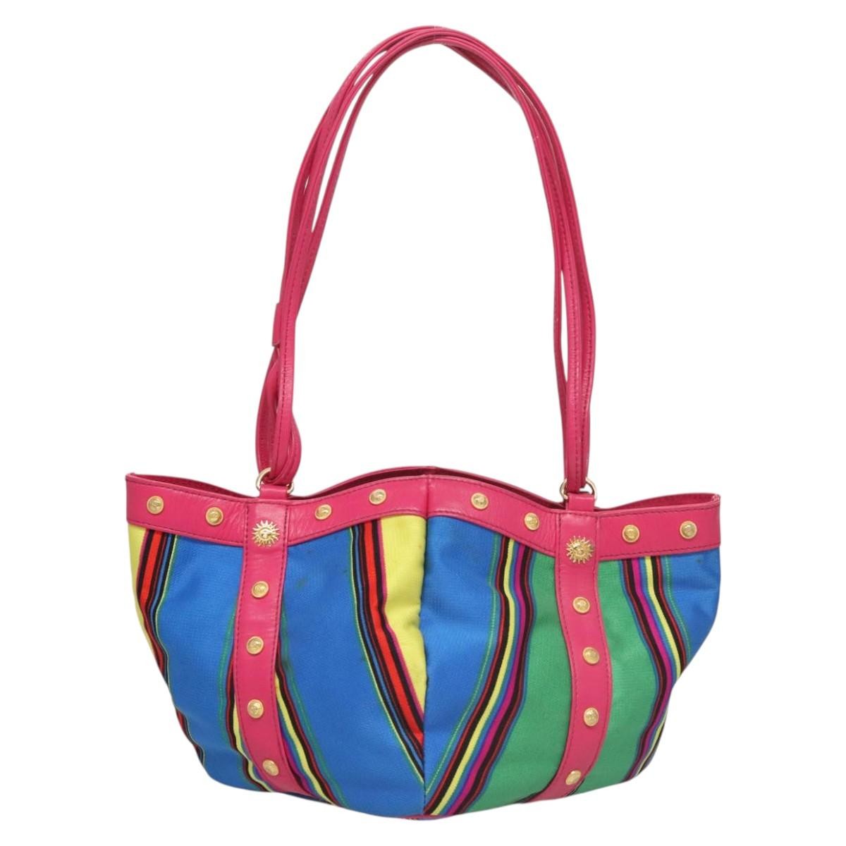 Versace Vintage Shoulder Bag Canvas, MULTICOLOUR, CANVAS, Shoulder bag