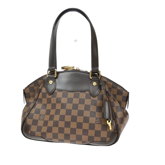 Louis Vuitton Verona Handbag Damier, BROWN, CANVAS, Shoulder bag