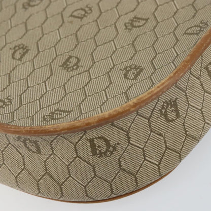 Christian Dior Vintage Honeycomb Shoulder Bag Canvas and Leather, BEIGE, CANVAS, Shoulder bag