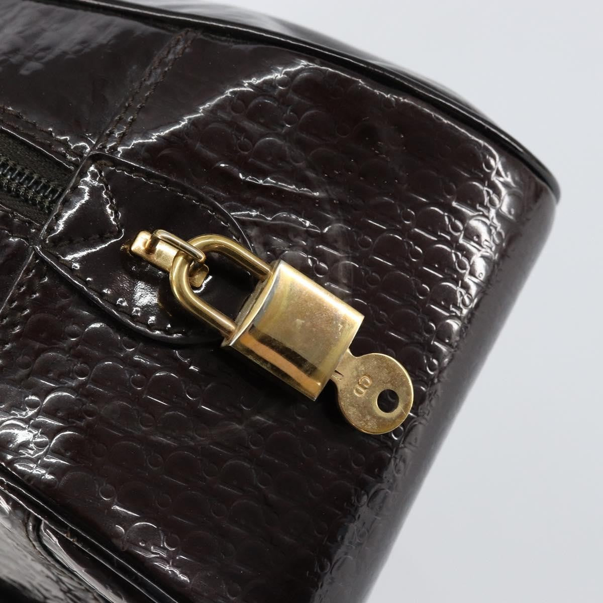 Christian Dior Vintage Saddle Bowler Bag Trotter Canvas, BROWN, CANVAS, Handbag