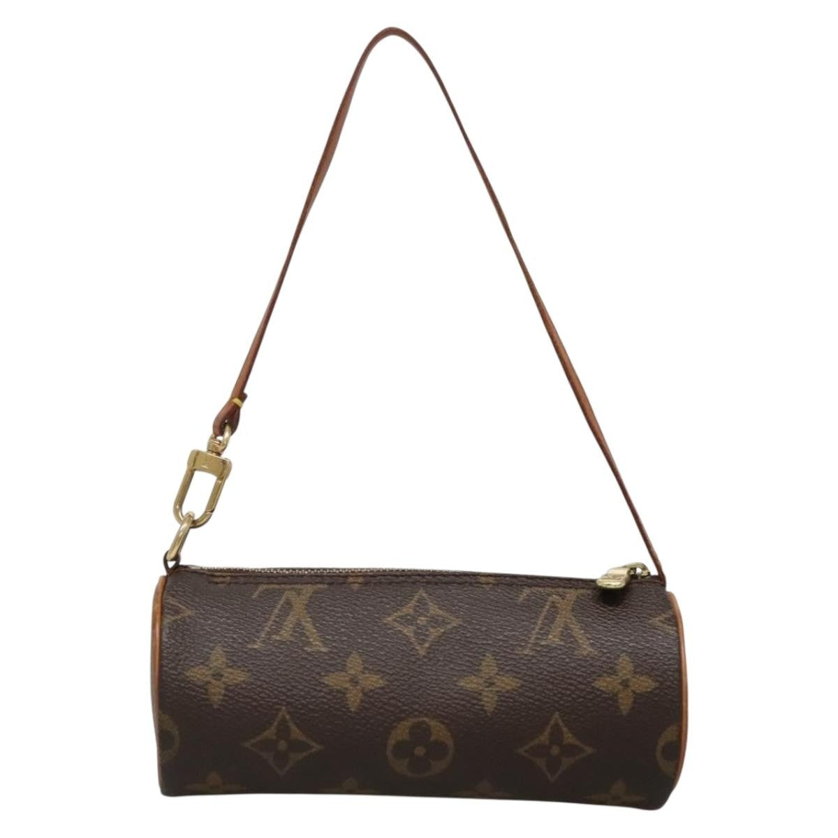 Louis Vuitton Papillon Pochette Monogram Canvas, BROWN, CANVAS, Handbag