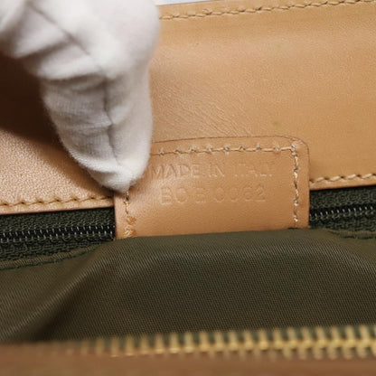 Christian Dior Vintage Trotter Double Pocket Tote Diorissimo Canvas, KHAKI, CANVAS, Tote bag