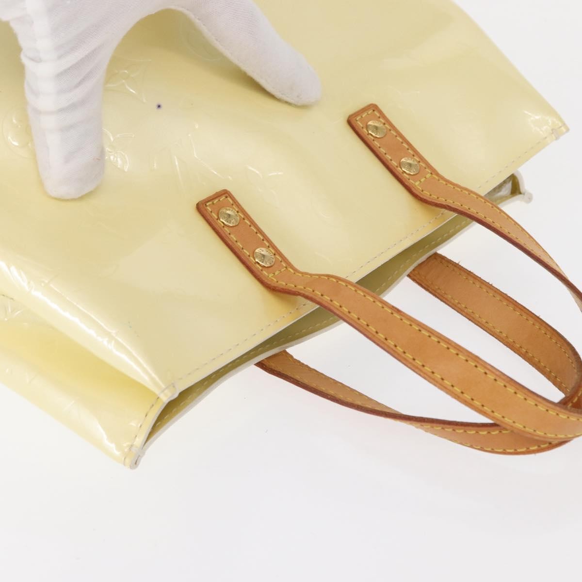 Louis Vuitton Reade Handbag Monogram Vernis, BEIGE, PATENT_LEATHER, Handbag