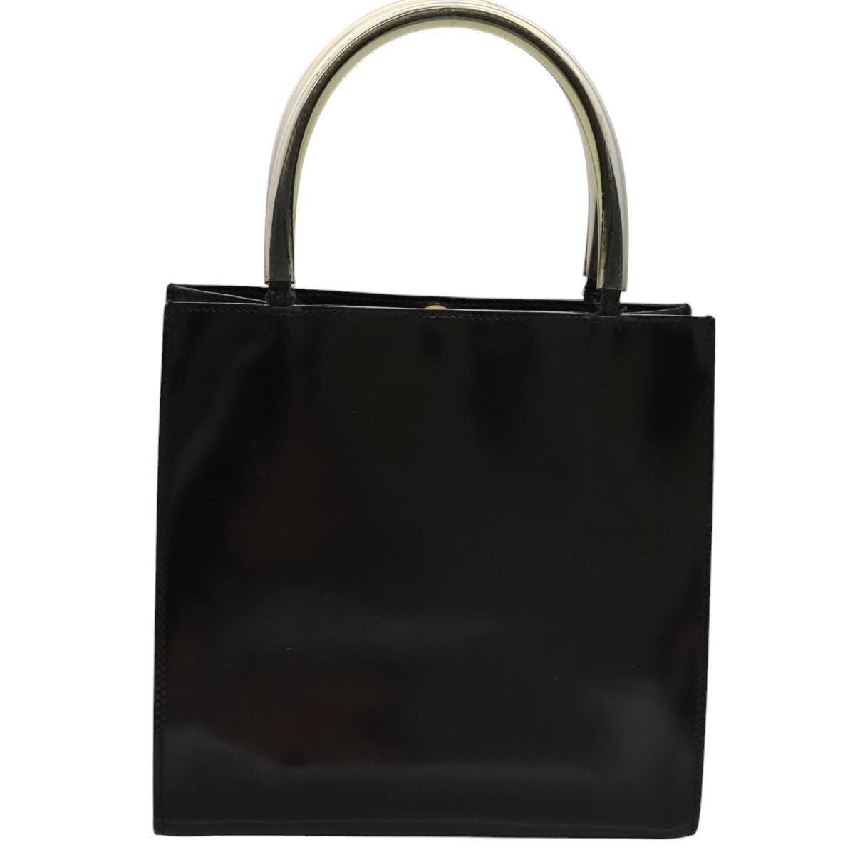Salvatore Ferragamo Shopper Tote Patent Leather, BLACK, PATENT_LEATHER, Tote bag