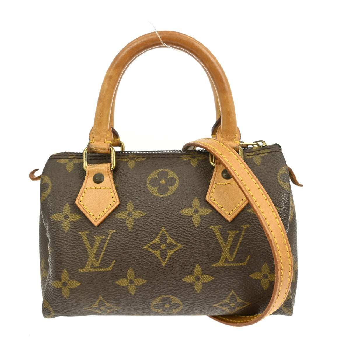 Louis Vuitton Speedy Mini HL Handbag Monogram Canvas, BROWN, CANVAS, Handbag