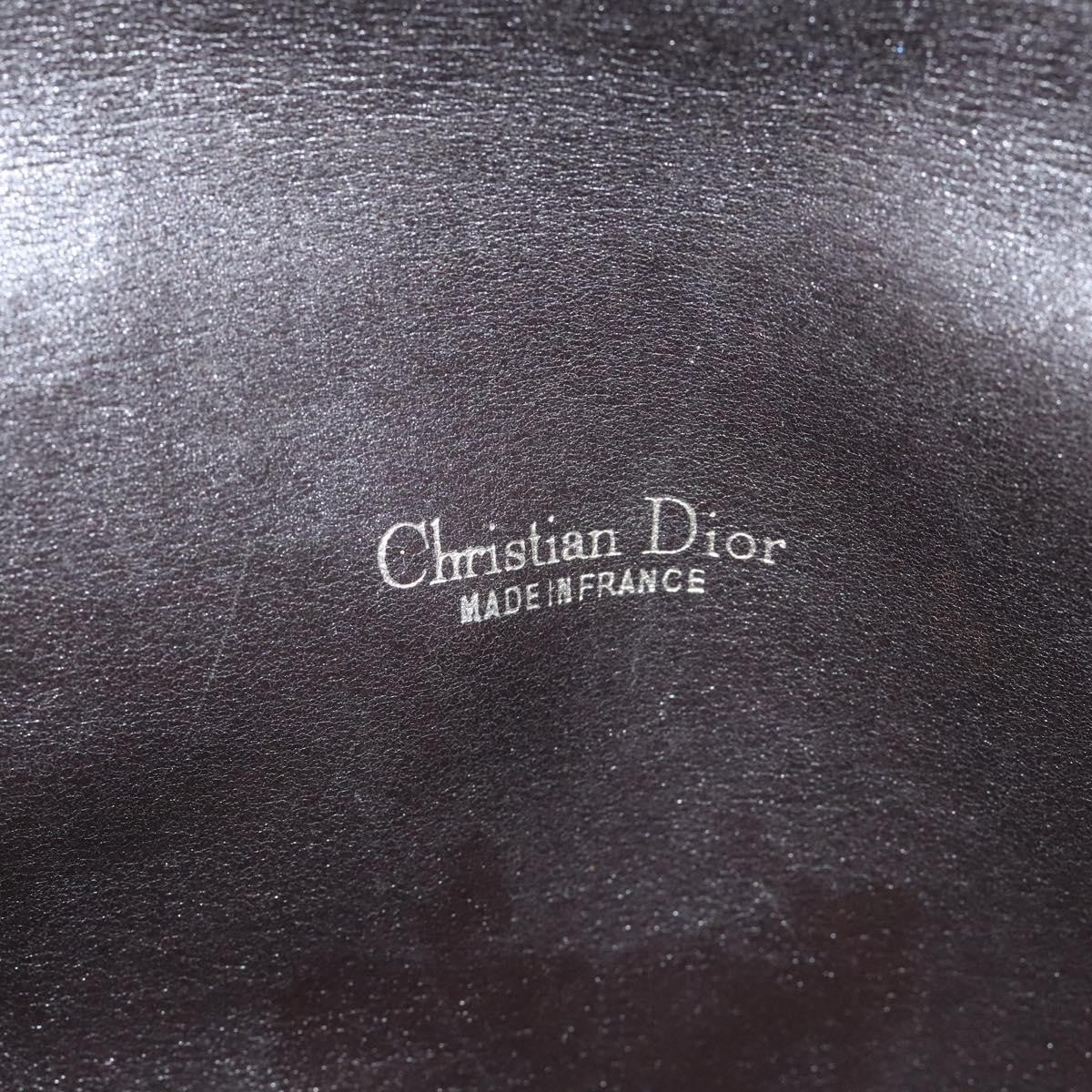 Christian Dior Vintage Trotter Flap Shoulder Bag Canvas, BROWN, CANVAS, Shoulder bag