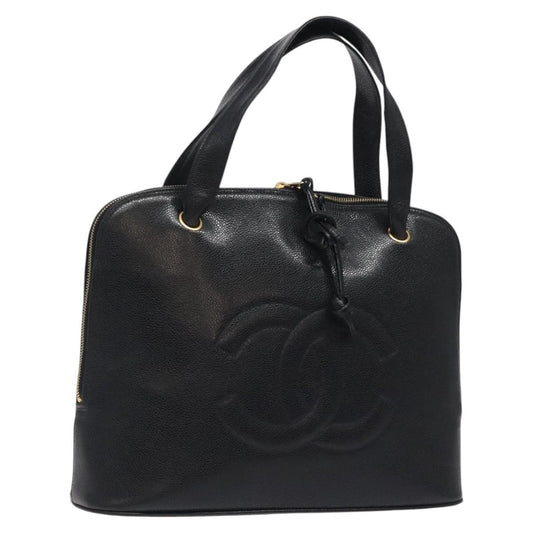 Chanel Vintage CC Dome Bag Caviar, Black, Calfskin, Handbag