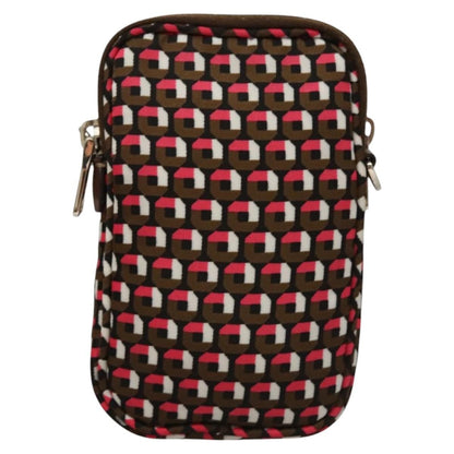 Prada Baguette Shoulder Bag Quilted Tessuto with Leather, BROWN, NYLON, Shoulder bag