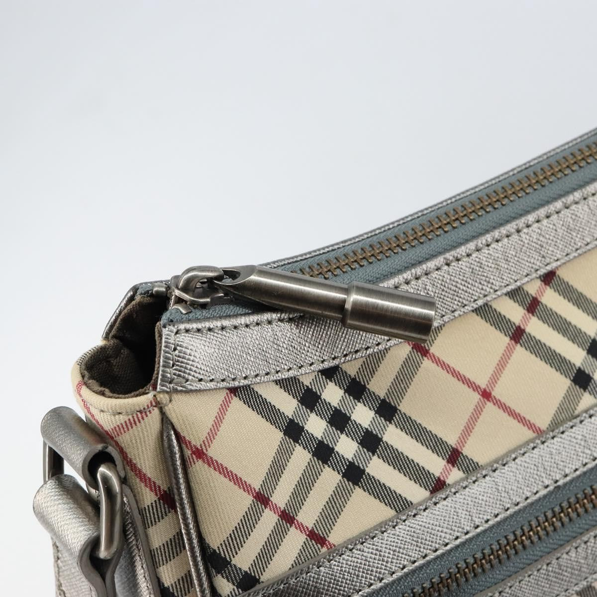 Burberry Nova check Shoulder bag Canvas and Leather, BEIGE, CANVAS, Shoulder bag