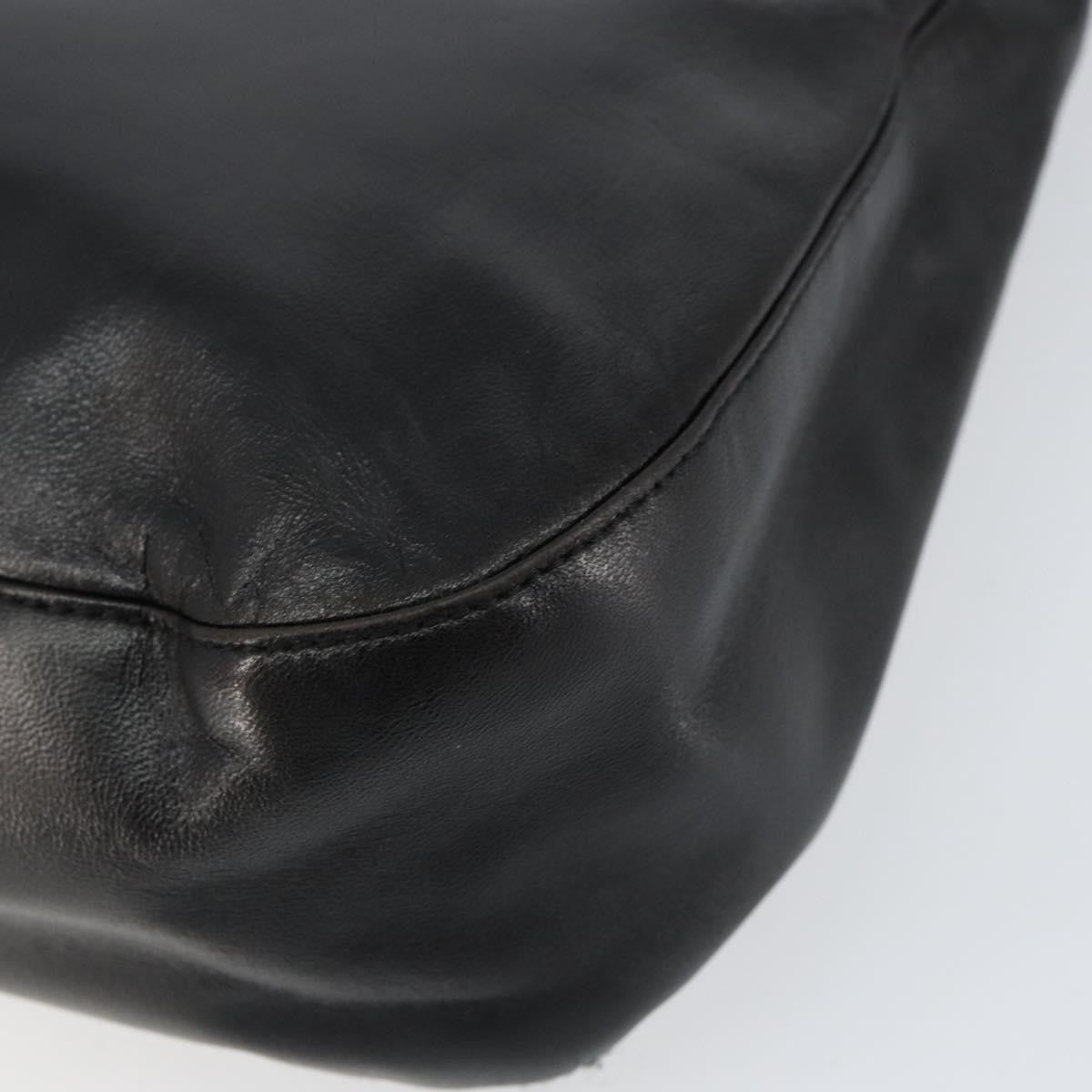 Prada Vintage Shoulder Bag Leather, BLACK, LEATHER, Shoulder bag