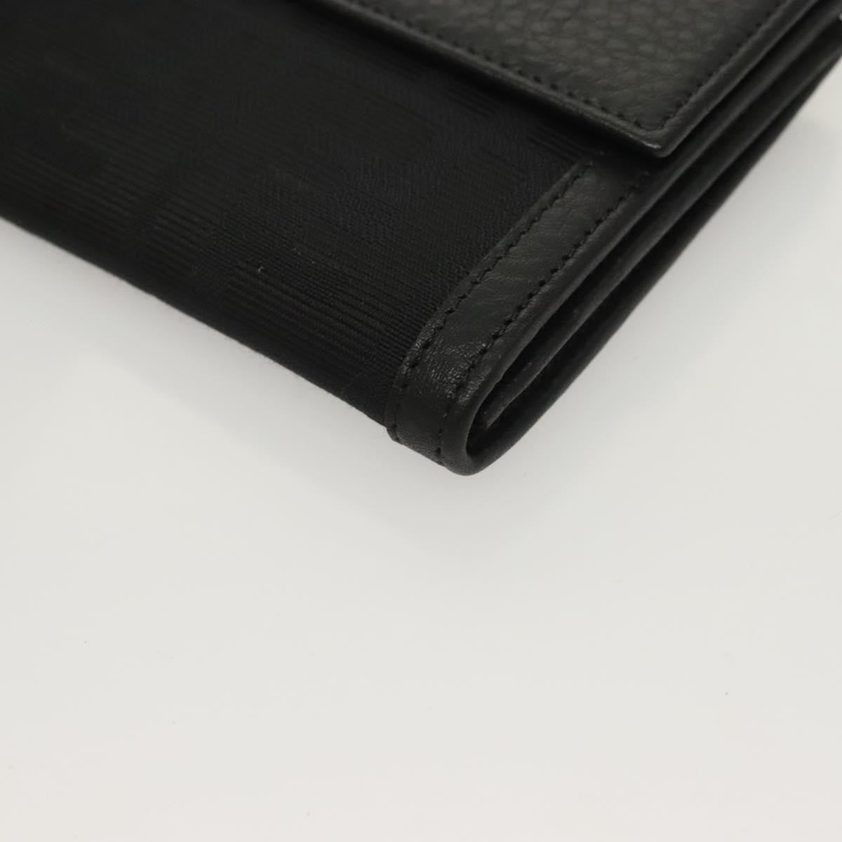 Fendi Vintage FF Flap Wallet Zucca canvas, BLACK, CANVAS, Wallets