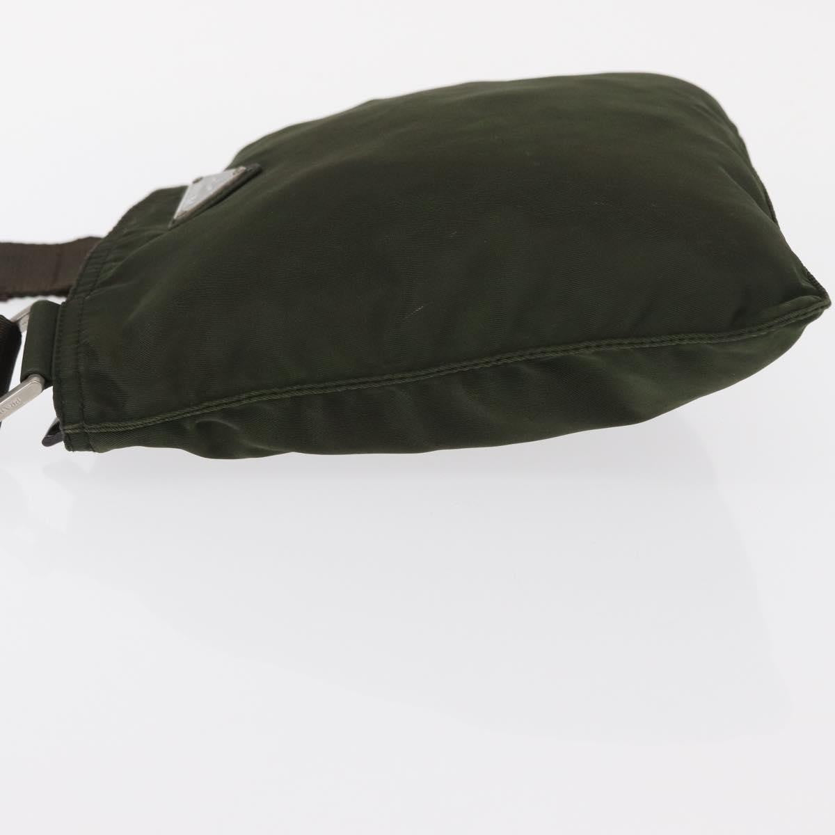 Prada Flat Messenger Bag Tessuto, KHAKI, NYLON, Shoulder bag