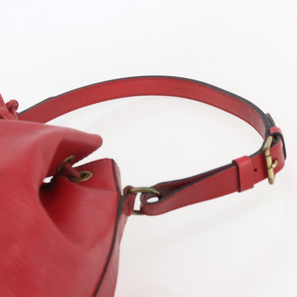 Louis Vuitton Petit Noe NM Handbag Epi Leather, RED, LEATHER, Shoulder bag