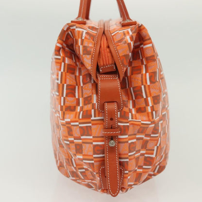 Salvatore Ferragamo Vintage Handbag Canvas, ORANGE, CANVAS, Handbag