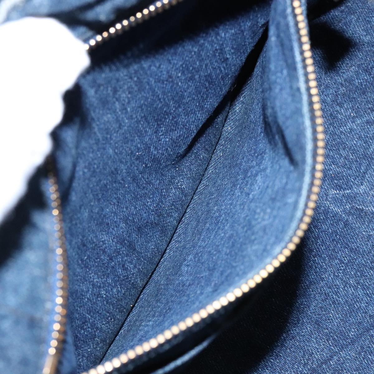 Prada Canapa Convertible Tote Denim, BLUE, DENIM_JEANS, Tote bag