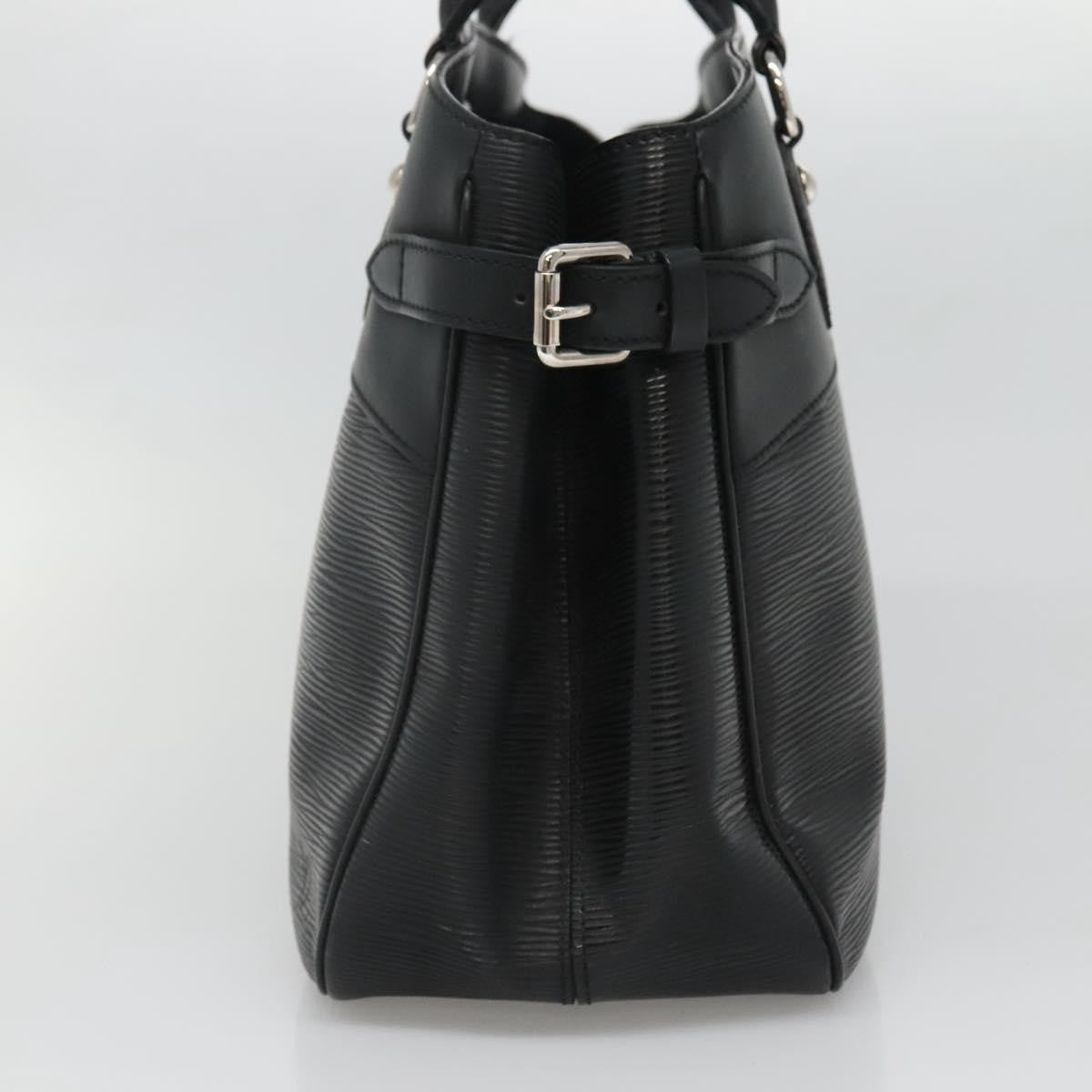 Louis Vuitton Passy Tote Epi Leather, BLACK, LEATHER, Tote bag