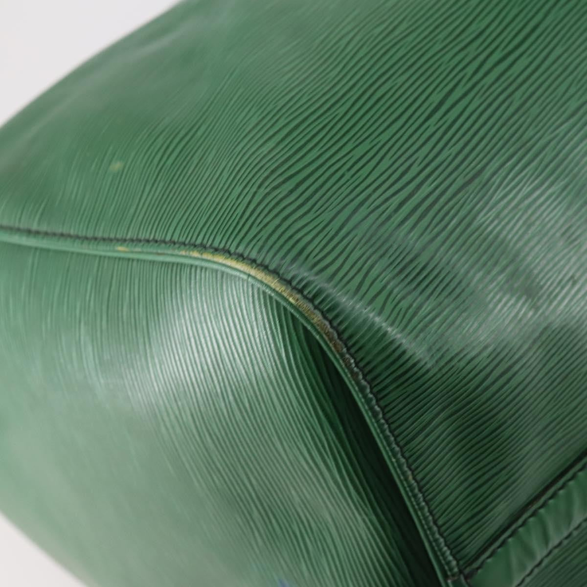 Louis Vuitton Keepall Bag Epi Leather, GREEN, LEATHER, Travel bag