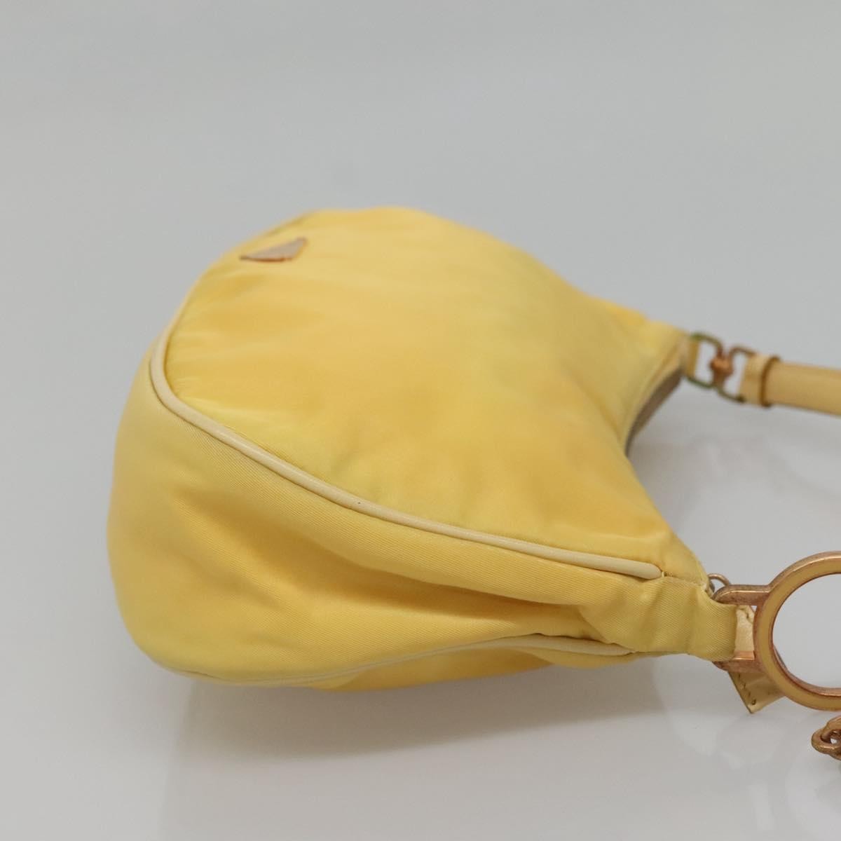 Prada Vintage Shoulder Bag Tessuto, YELLOW, NYLON, Shoulder bag