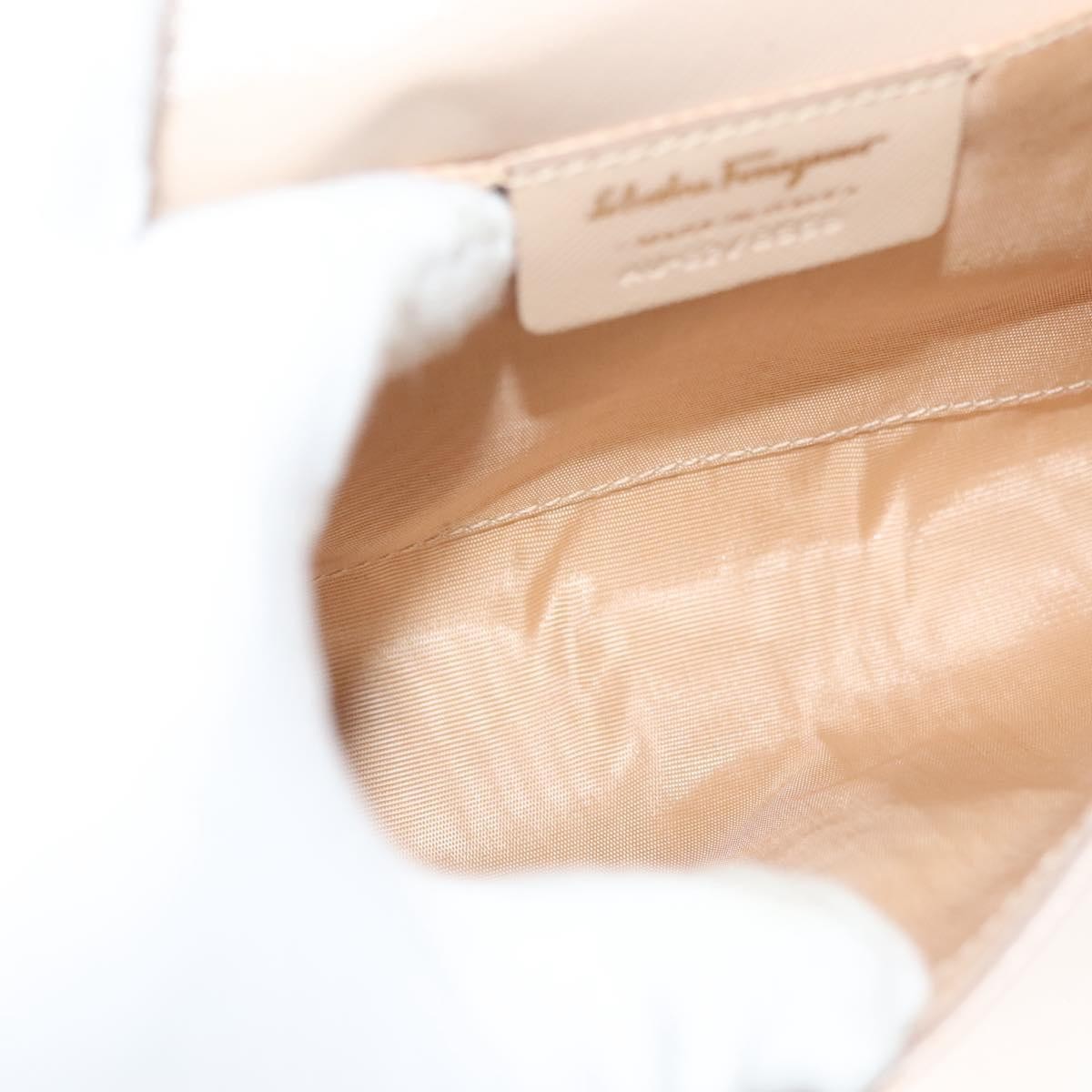 Salvatore Ferragamo Ginny Crossbody Bag Leather, BEIGE, LEATHER, Shoulder bag