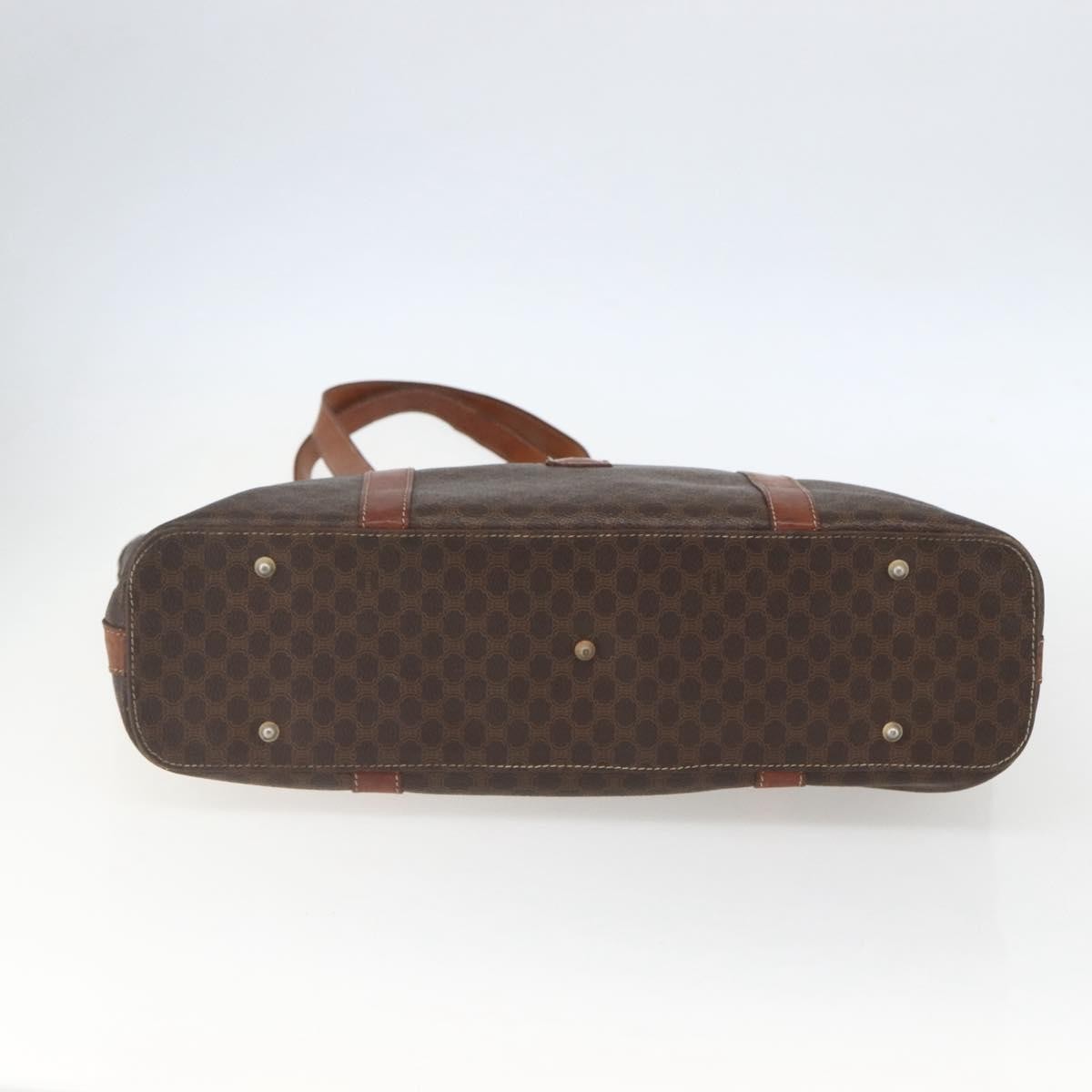 Celine Vintage Macadam Tote bag Canvas, BROWN, CANVAS, Tote bag