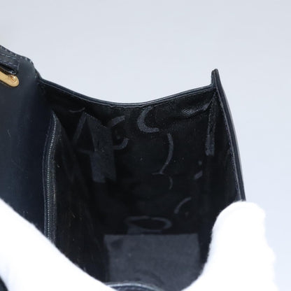 Salvatore Ferragamo Gancini handbag Leather, BLACK, LEATHER, Handbag