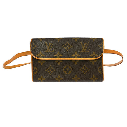Louis Vuitton Florentine Waist Bag Monogram Canvas, BROWN, CANVAS, Clutche & pouche