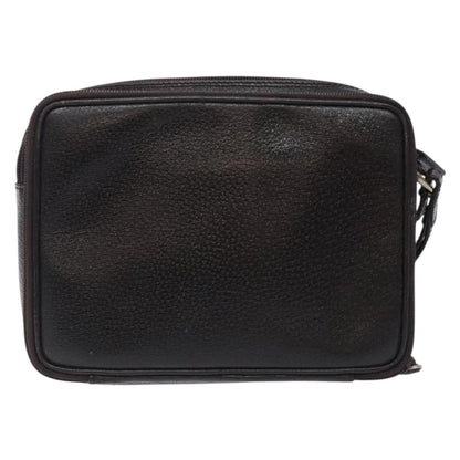 Gucci Zipped Pouch Leather, BROWN, LEATHER, Clutche & pouche