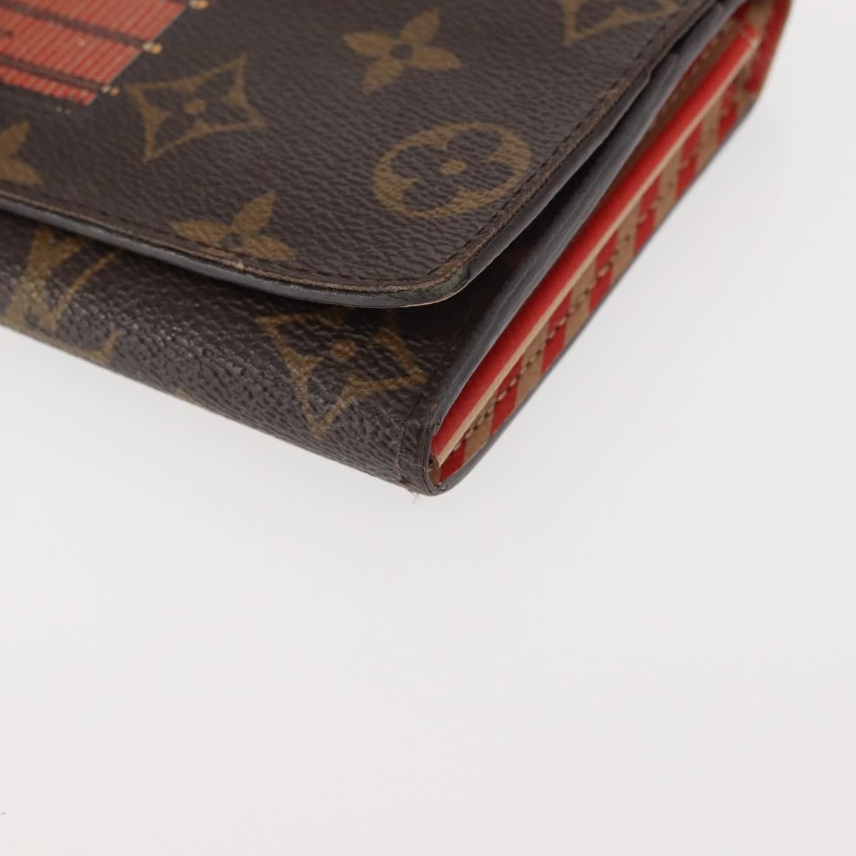 Louis Vuitton Vintage Sarah Wallet Monogram Canvas, BROWN, CANVAS, Wallets
