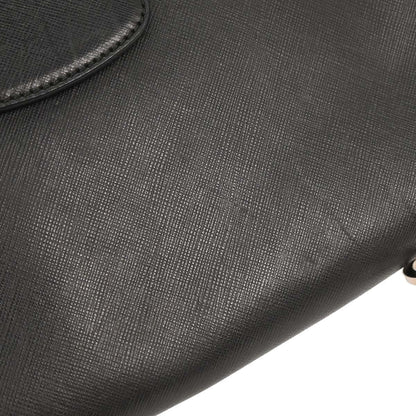 Salvatore Ferragamo Gancini Chain Shoulder bag Leather, BLACK, LEATHER, Shoulder bag