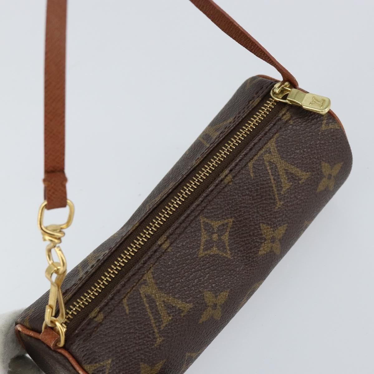 Louis Vuitton Papillon Pochette Monogram Canvas, BROWN, CANVAS, Clutche & pouche