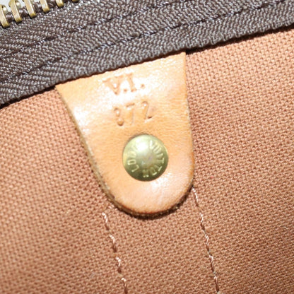 Louis Vuitton Keepall Bag Monogram Canvas, BROWN, CANVAS, Travel bag