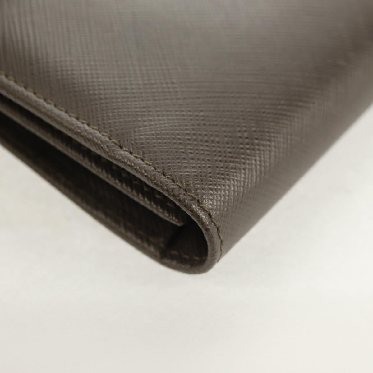 Salvatore Ferragamo Gancini Bifold Wallet Leather, GRAY, LEATHER, Wallets