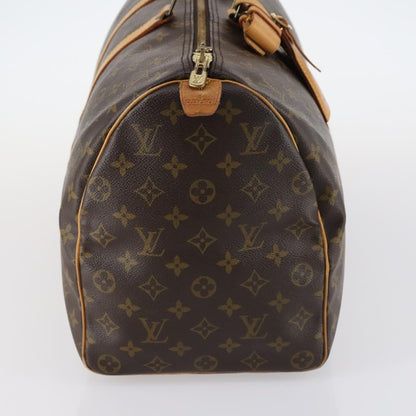 Louis Vuitton Keepall Bag Monogram Canvas, BROWN, CANVAS, Travel bag