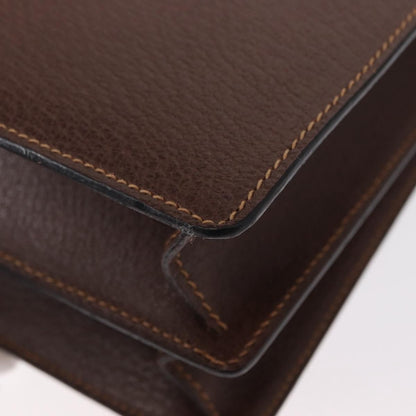 Gucci Vintage Shoulder Bag Leather, BROWN, LEATHER, Shoulder bag