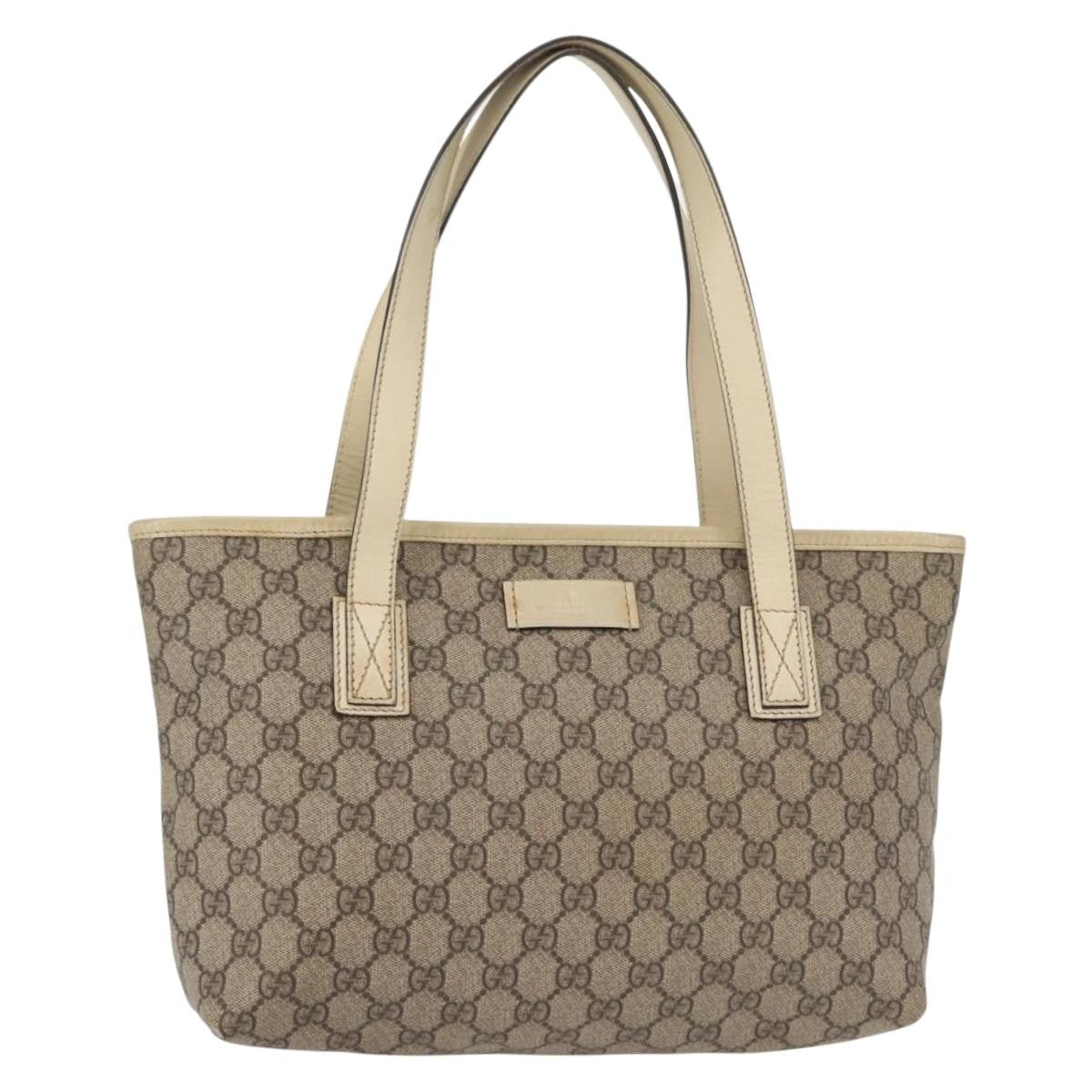Gucci Vintage Open Tote GG Canvas, BEIGE, CANVAS, Tote bag