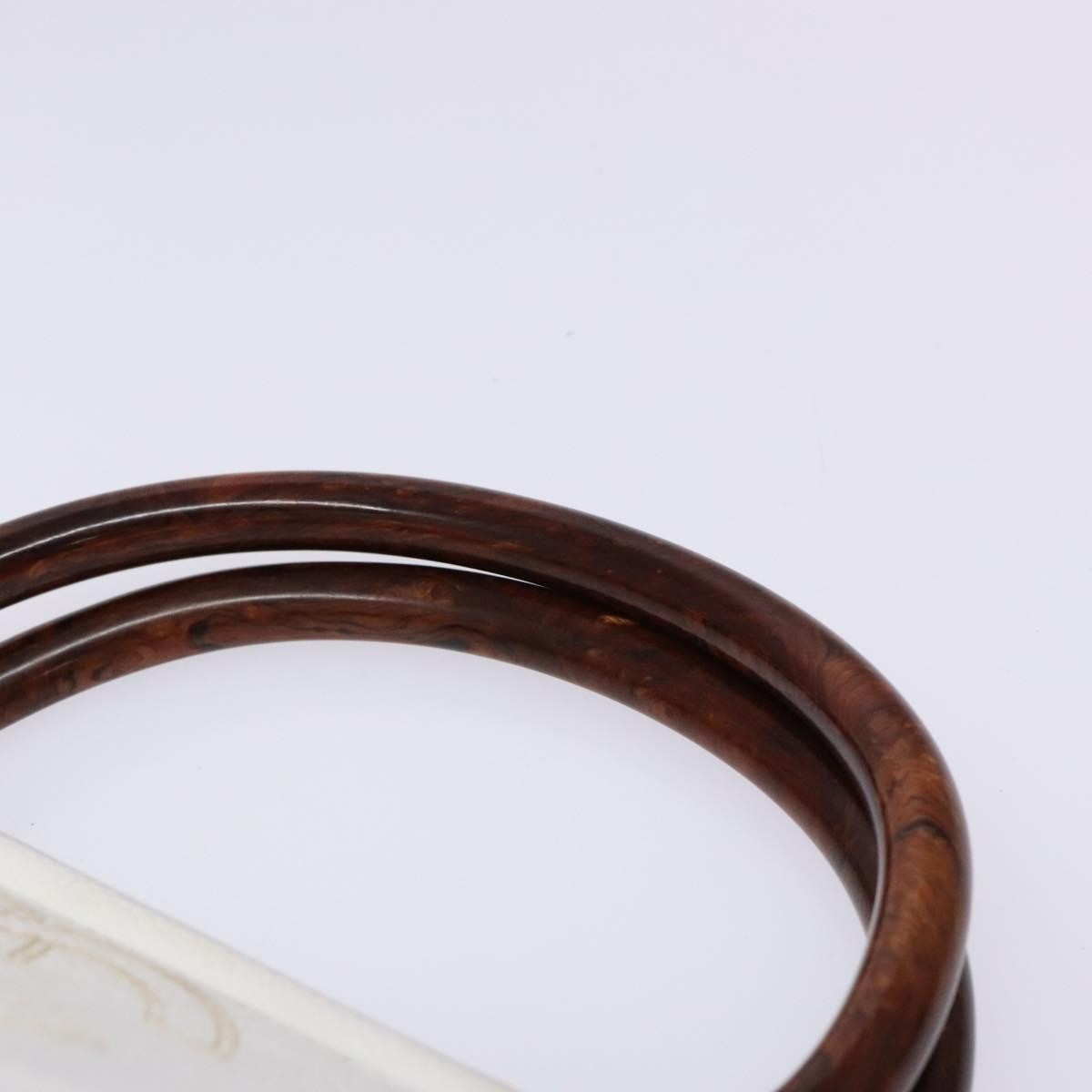 Chanel Vintage Wooden Ring Tote Leather, WHITE, LEATHER, Tote bag