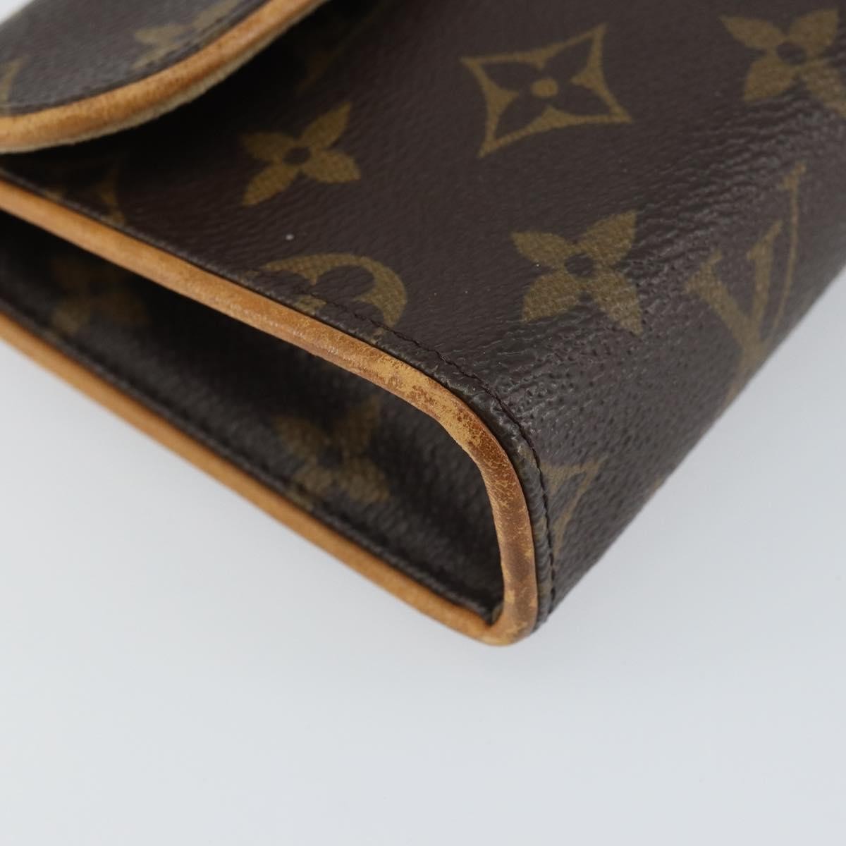 Louis Vuitton Florentine Waist Bag Monogram Canvas, BROWN, CANVAS, Clutche & pouche