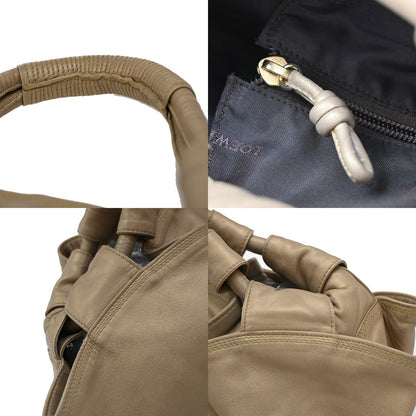Loewe Anagram Logo Nappa Aire Hand Bag Leather, GOLD, LEATHER, Handbag