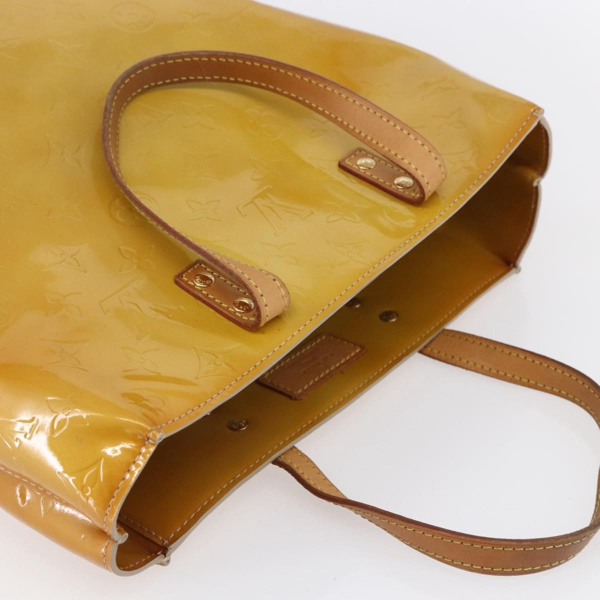 Louis Vuitton Reade Handbag Monogram Vernis, BEIGE, PATENT_LEATHER, Tote bag